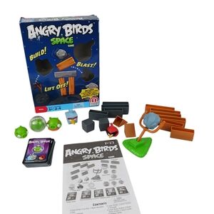 Mattel Angry Birds Space Game Used Complete Set Great Condition